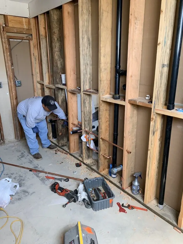 Commercial rough-in plumbing for Gas Line Repair in Water Oaks